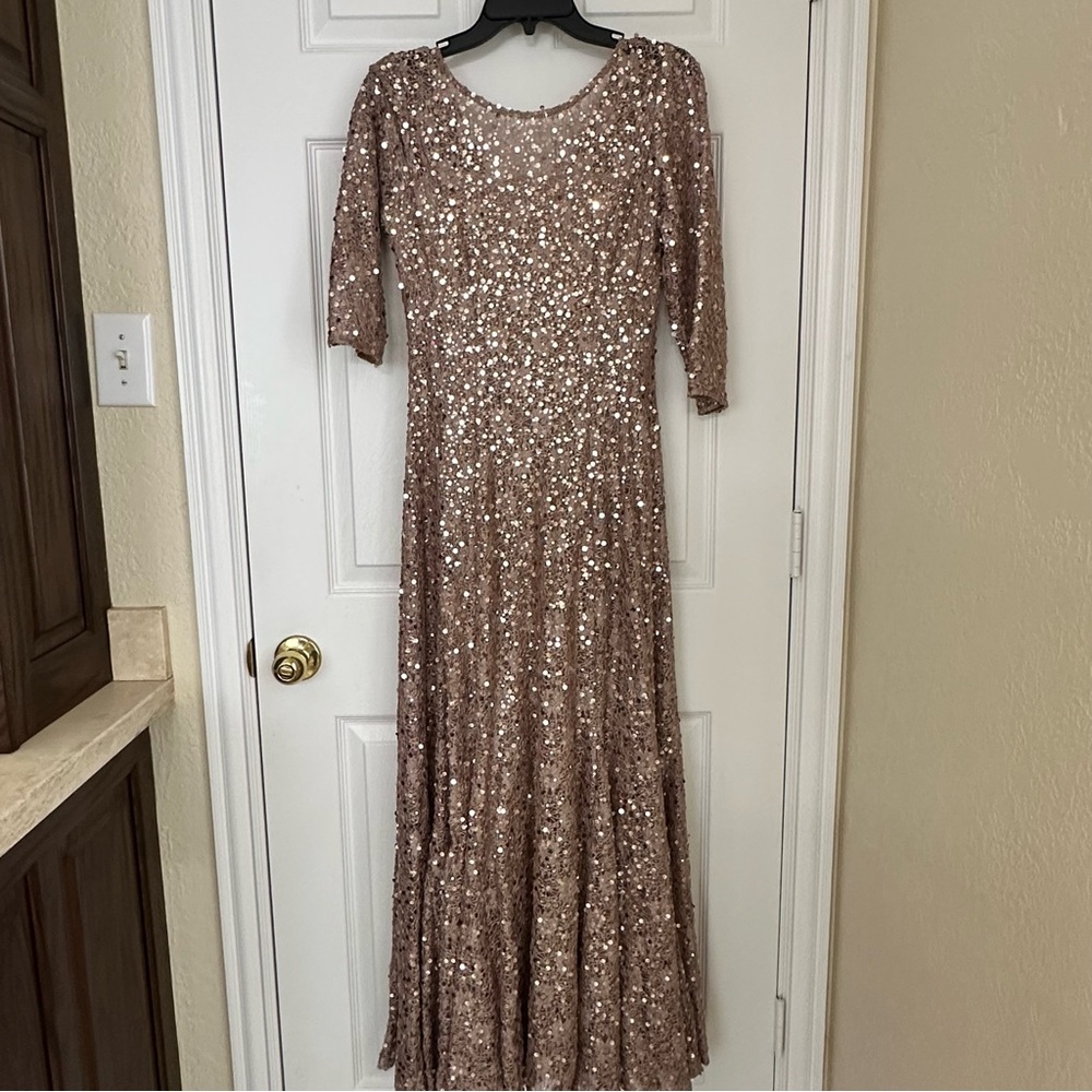 Tahari sequin evening dress